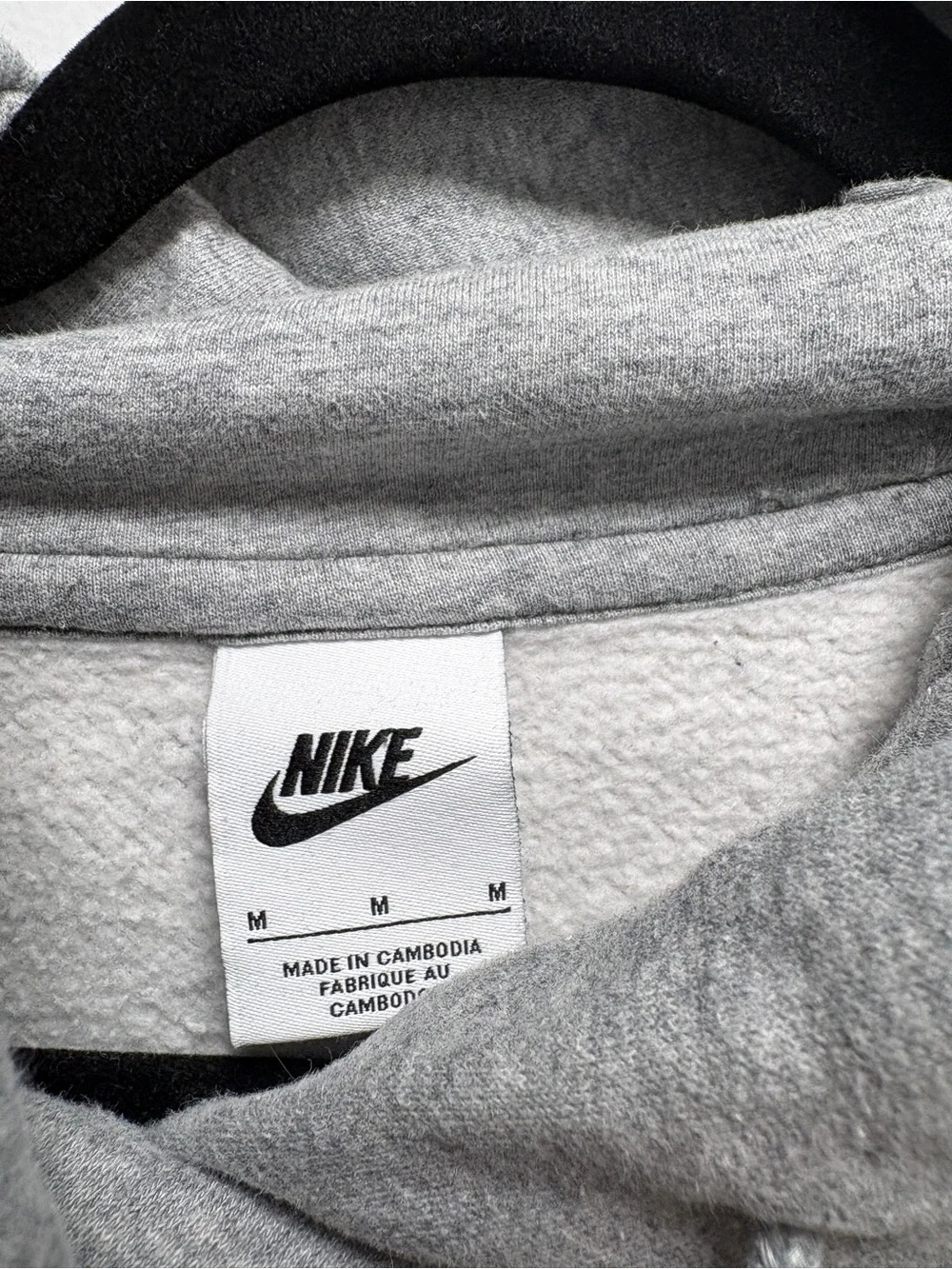 Nike Phoenix Fleece Oversized Gray Hooded Women's Pullover Sweatshirt- Medium
